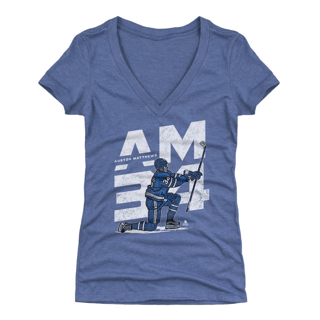 Auston Matthews Women's V-Neck T-Shirt | 500 LEVEL