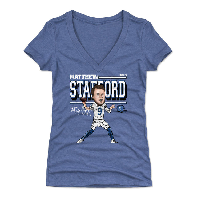 Matthew Stafford Women's V-Neck T-Shirt | 500 LEVEL