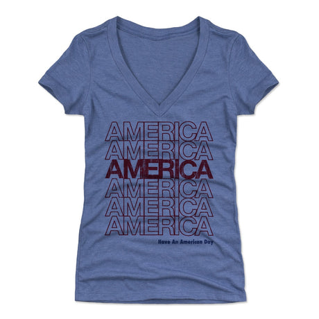 USA Women's V-Neck T-Shirt | 500 LEVEL