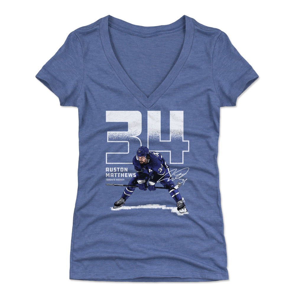 Auston Matthews Women's V-Neck T-Shirt | 500 LEVEL