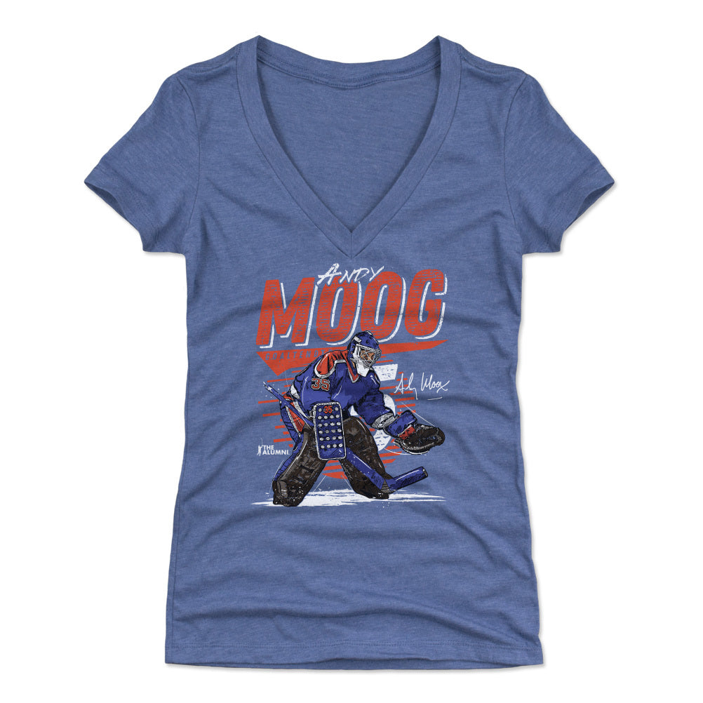 Andy Moog Women's V-Neck T-Shirt | 500 LEVEL
