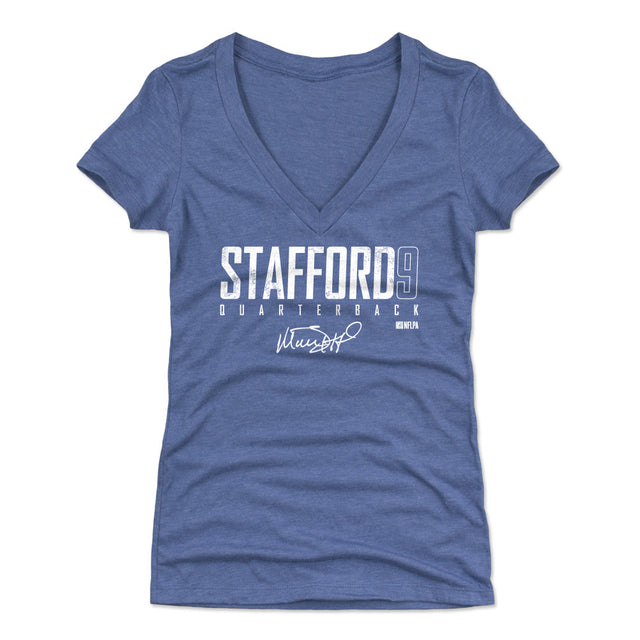 Matthew Stafford Women's V-Neck T-Shirt | 500 LEVEL