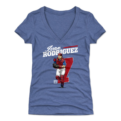 Ivan Rodriguez Women's V-Neck T-Shirt | 500 LEVEL