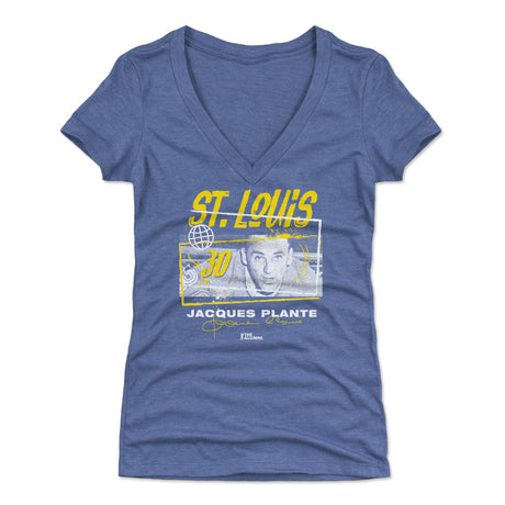 Jacques Plante Women's V-Neck T-Shirt | 500 LEVEL