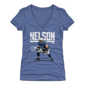 Quenton Nelson Women's V-Neck T-Shirt | 500 LEVEL