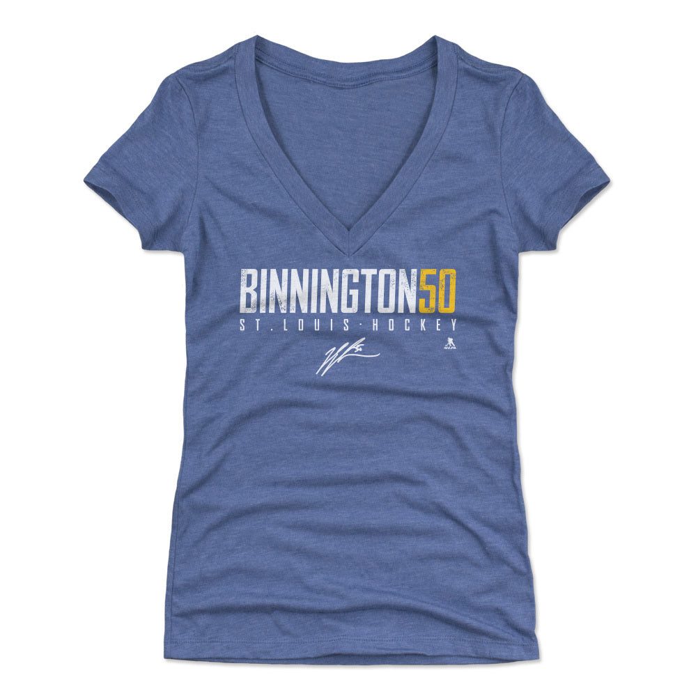 Jordan Binnington Women's V-Neck T-Shirt | 500 LEVEL