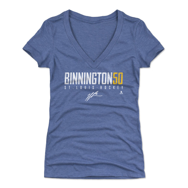 Jordan Binnington Women's V-Neck T-Shirt | 500 LEVEL
