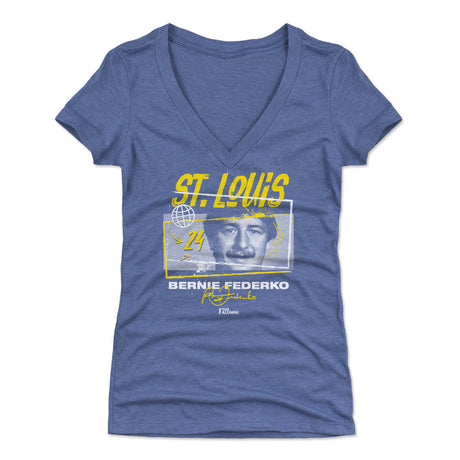 Bernie Federko Women's V-Neck T-Shirt | 500 LEVEL