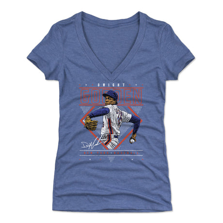 Dwight Gooden Women's V-Neck T-Shirt | 500 LEVEL