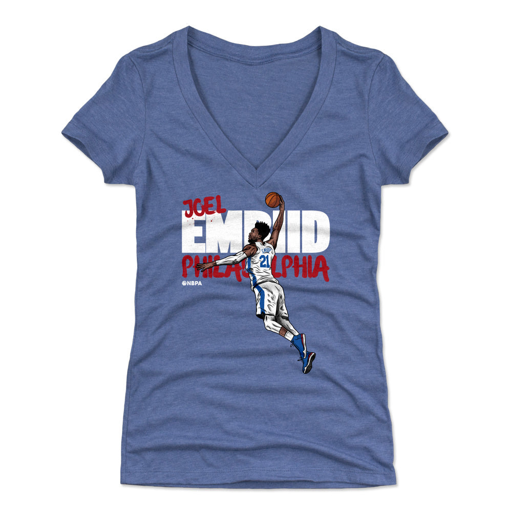 Joel Embiid Women's V-Neck T-Shirt | 500 LEVEL