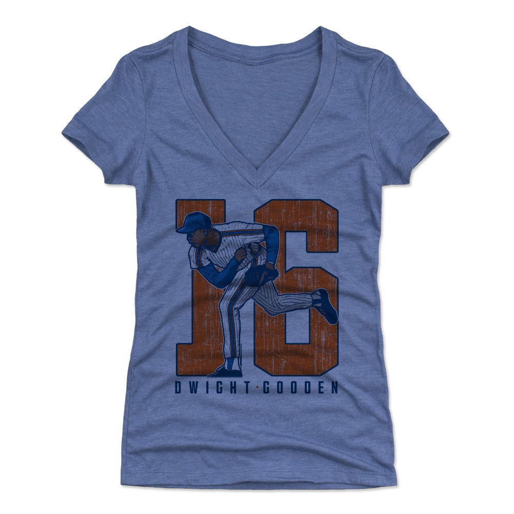 Dwight Gooden Women's V-Neck T-Shirt | 500 LEVEL