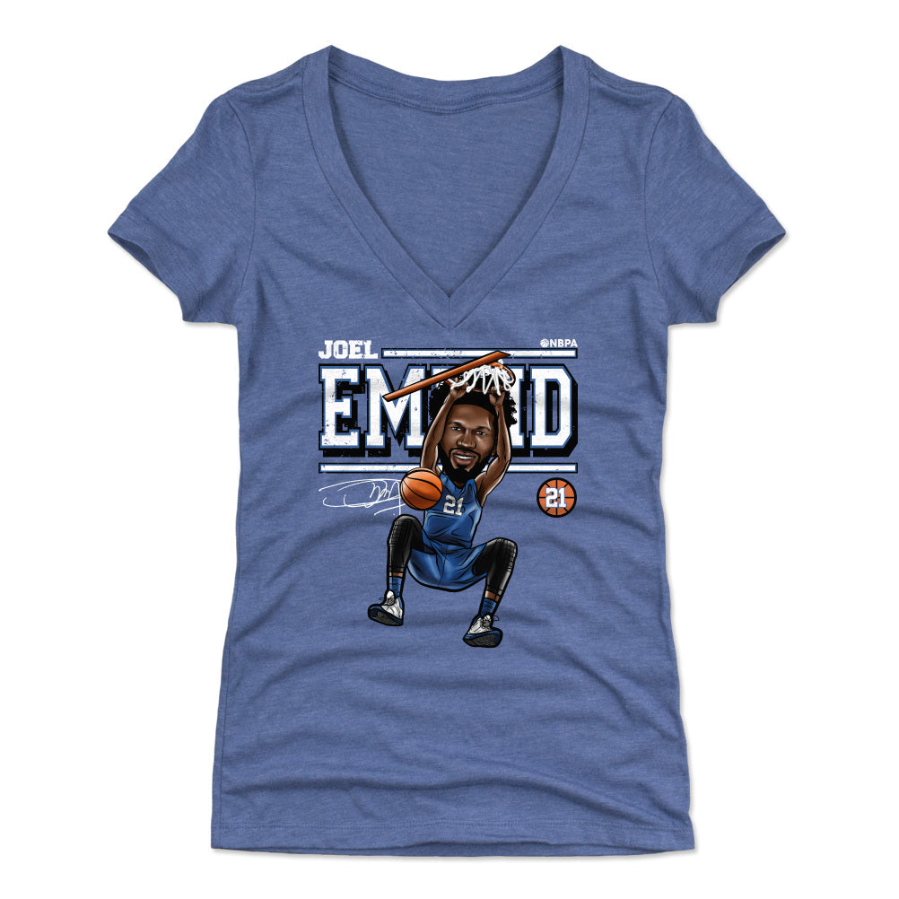 Joel Embiid Women's V-Neck T-Shirt | 500 LEVEL