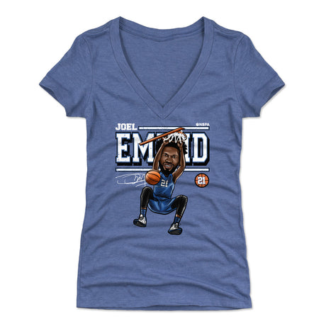Joel Embiid Women's V-Neck T-Shirt | 500 LEVEL