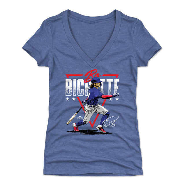 Bo Bichette Women's V-Neck T-Shirt | 500 LEVEL