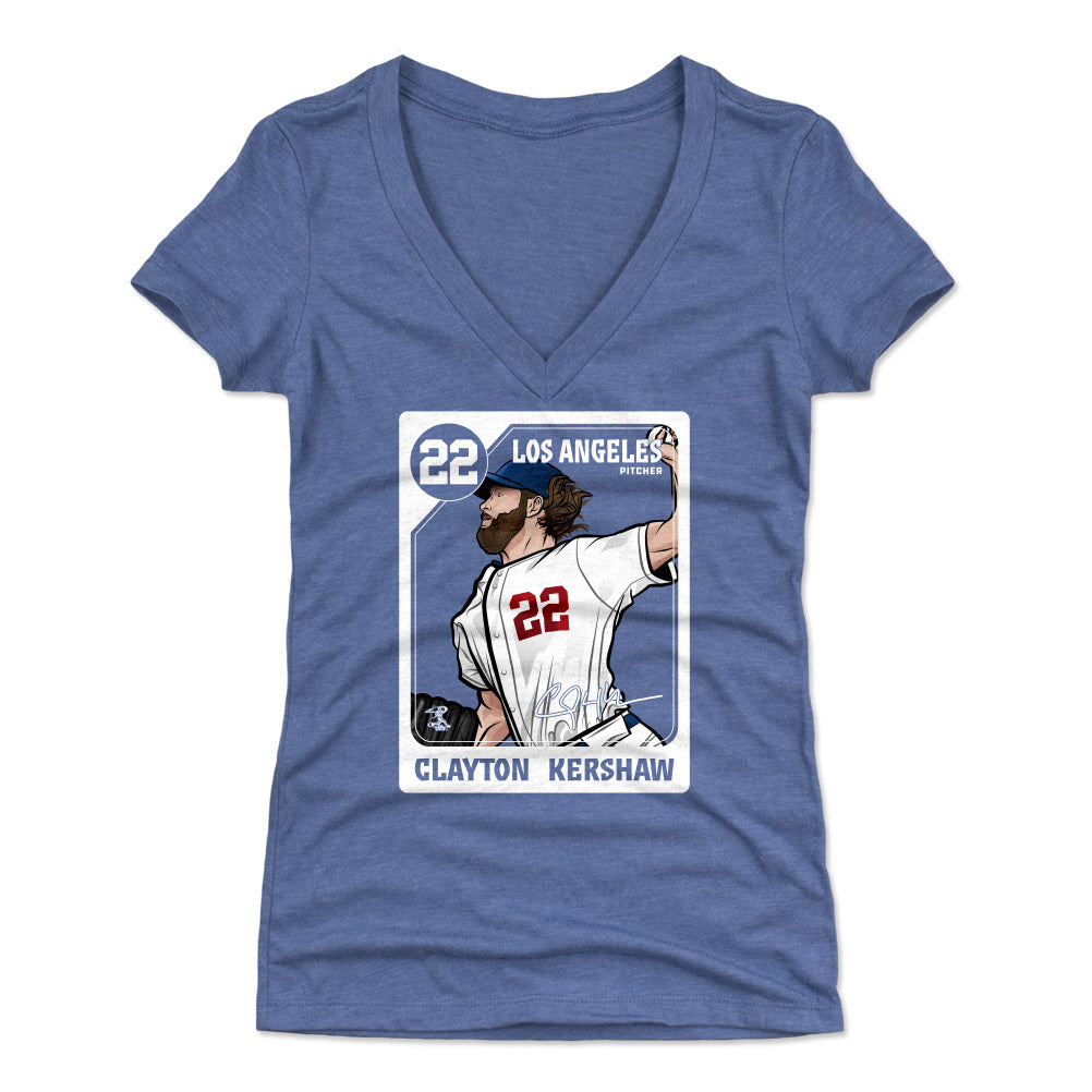 Clayton Kershaw Women's V-Neck T-Shirt | 500 LEVEL