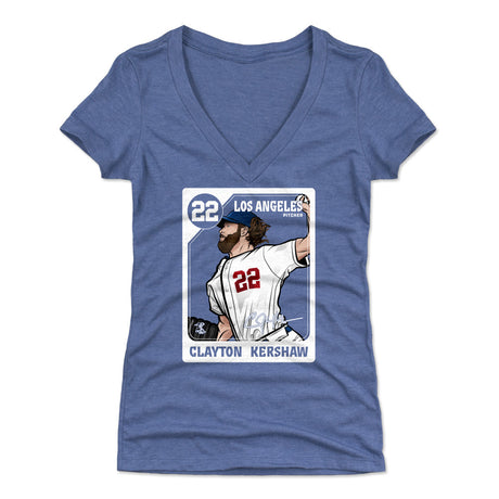 Clayton Kershaw Women's V-Neck T-Shirt | 500 LEVEL