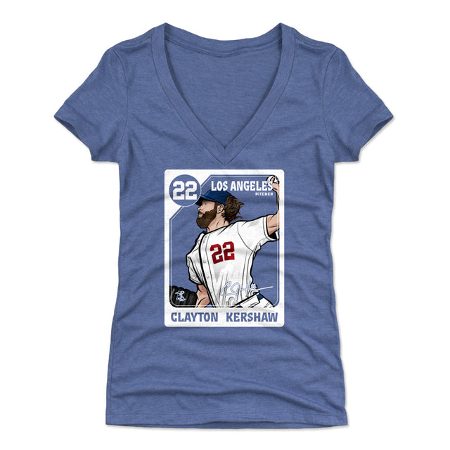 Clayton Kershaw Women's V-Neck T-Shirt | 500 LEVEL