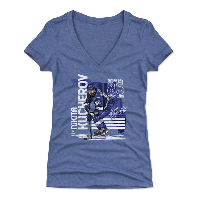 Nikita Kucherov Women's V-Neck T-Shirt | 500 LEVEL