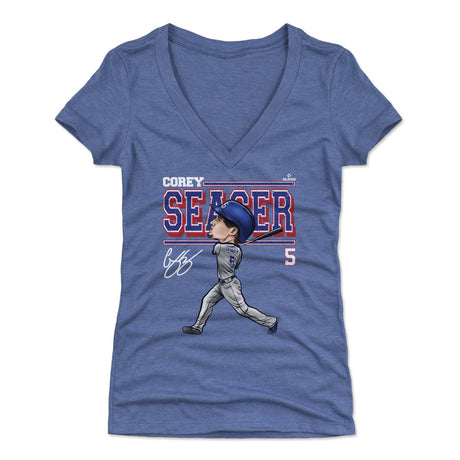 Corey Seager Women's V-Neck T-Shirt | 500 LEVEL