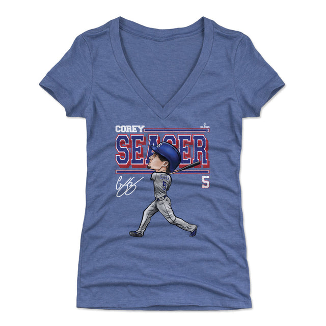 Corey Seager Women's V-Neck T-Shirt | 500 LEVEL