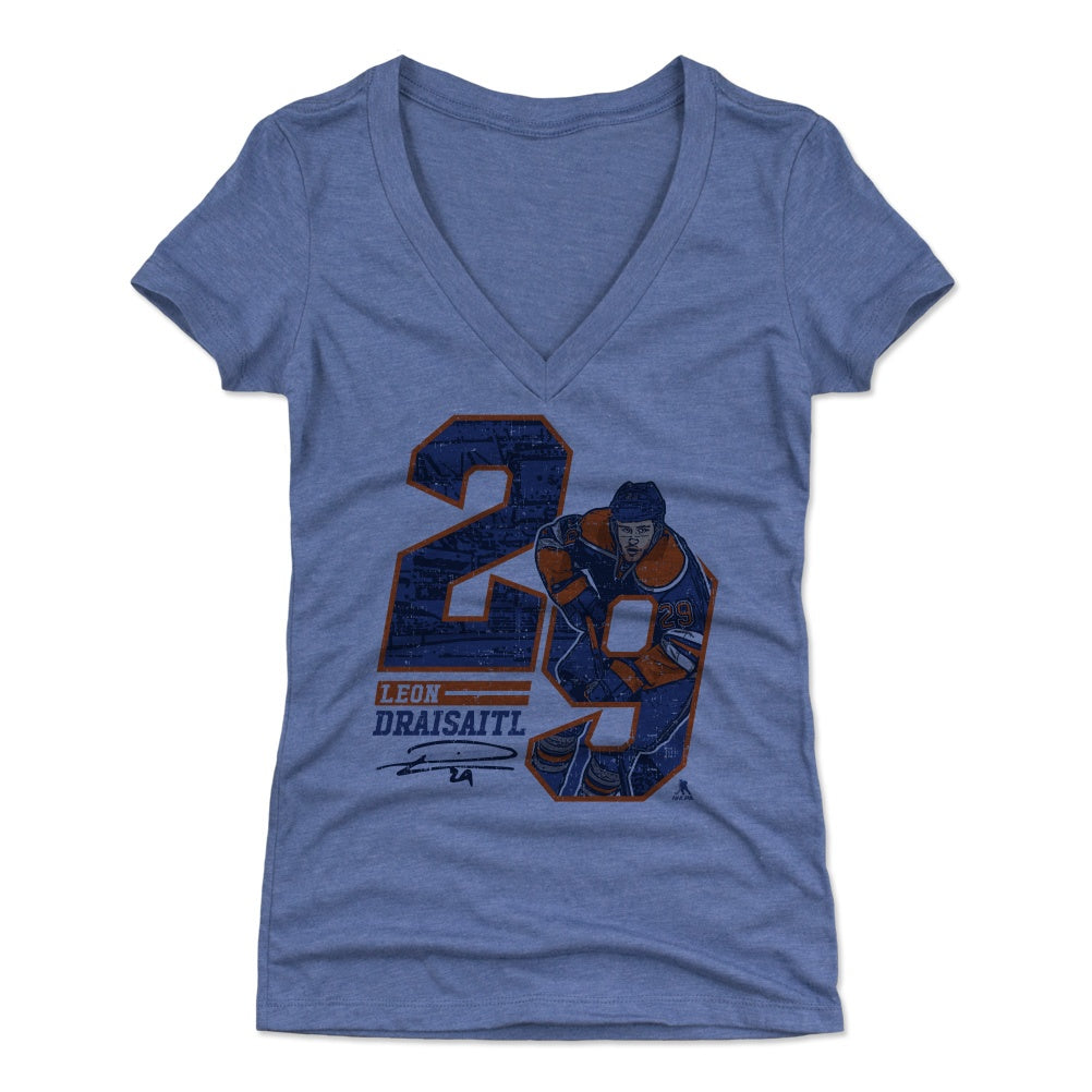 Leon Draisaitl Women's V-Neck T-Shirt | 500 LEVEL