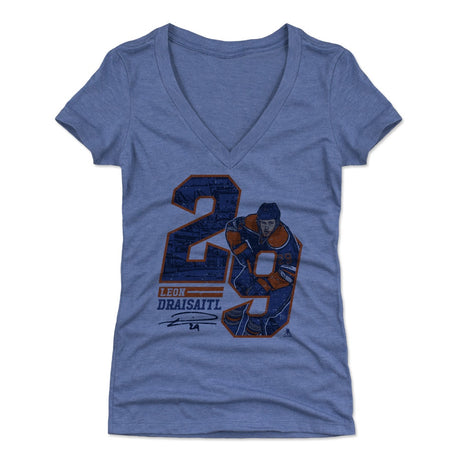 Leon Draisaitl Women's V-Neck T-Shirt | 500 LEVEL