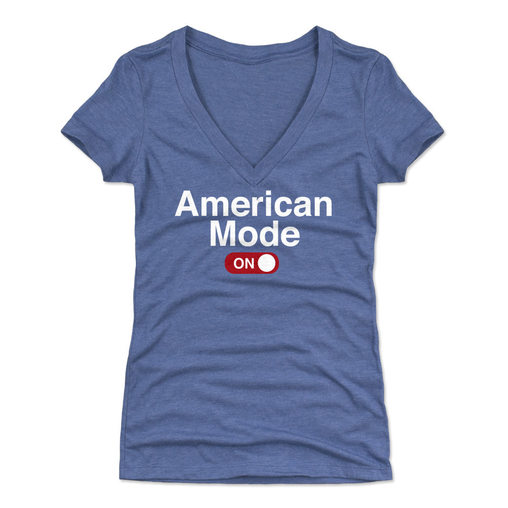 Funny USA Women's V-Neck T-Shirt | 500 LEVEL