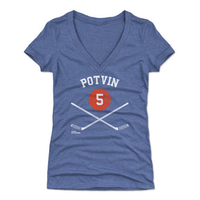 Denis Potvin Women's V-Neck T-Shirt | 500 LEVEL