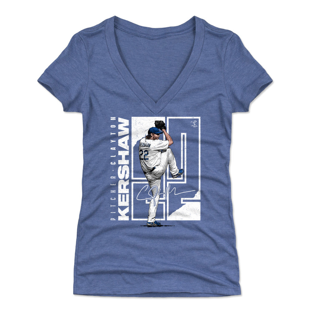 Clayton Kershaw Women's V-Neck T-Shirt | 500 LEVEL