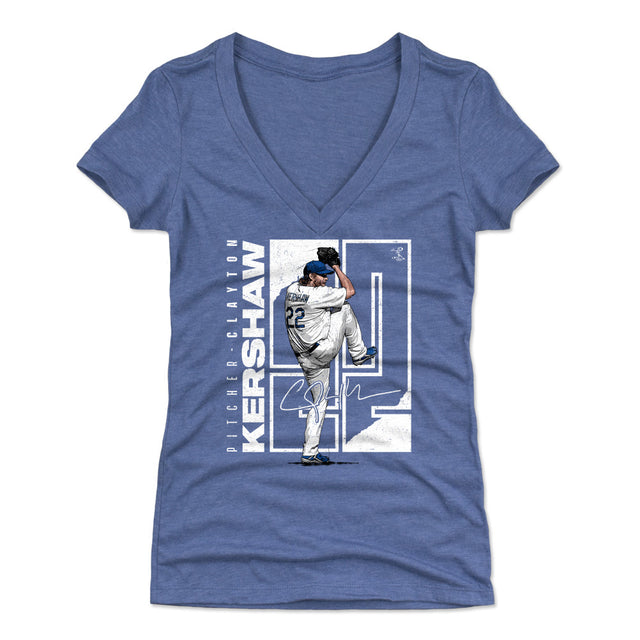 Clayton Kershaw Women's V-Neck T-Shirt | 500 LEVEL