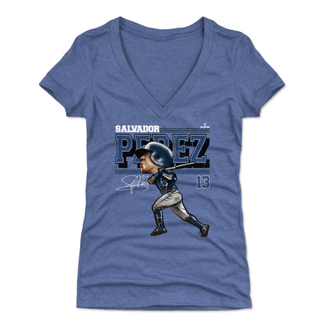 Salvador Perez Women's V-Neck T-Shirt | 500 LEVEL