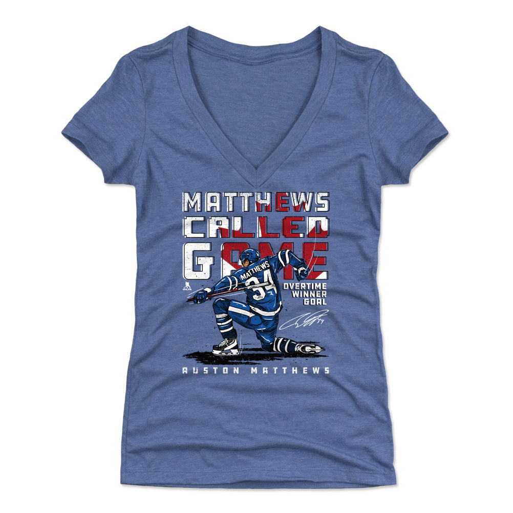 Auston Matthews Women's V-Neck T-Shirt | 500 LEVEL