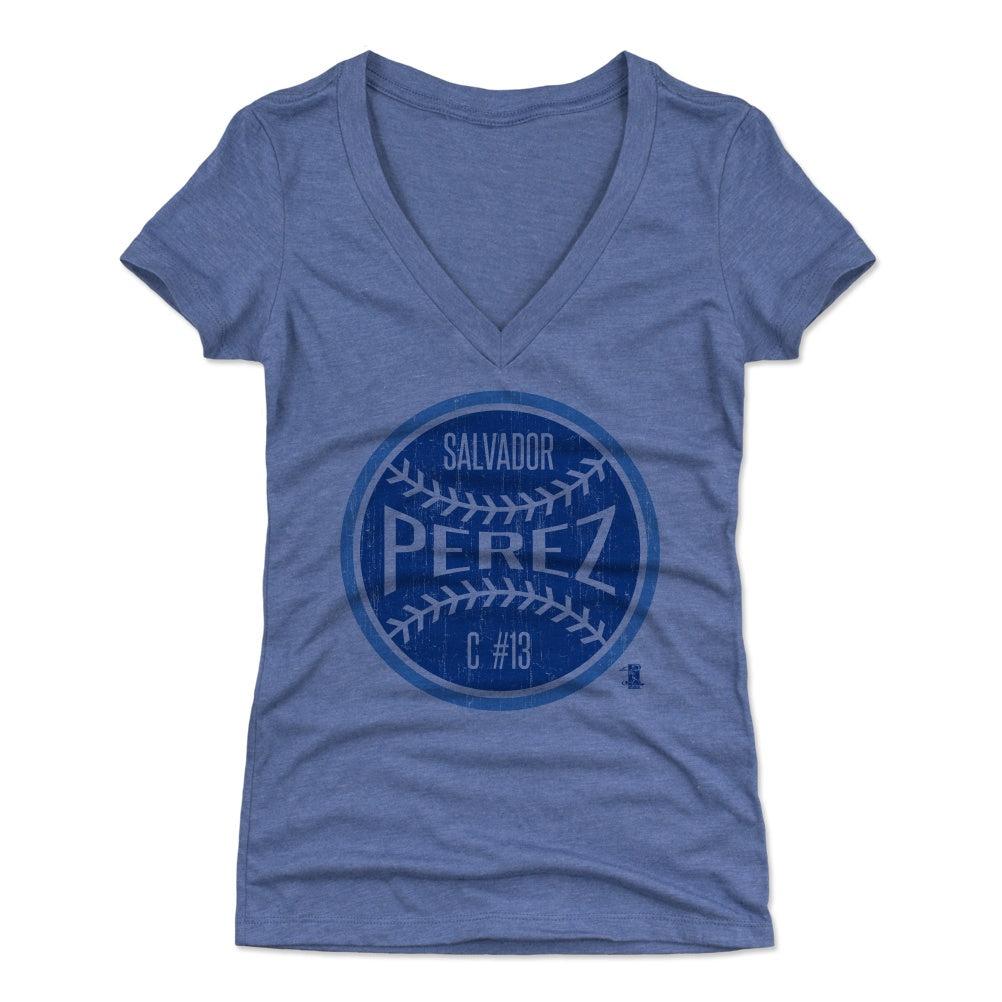 Salvador Perez Women's V-Neck T-Shirt | 500 LEVEL