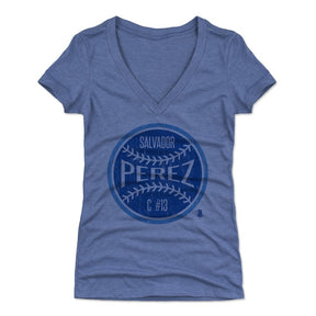 Salvador Perez Women's V-Neck T-Shirt | 500 LEVEL