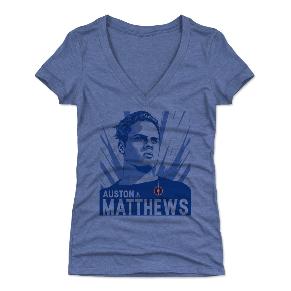 Auston Matthews Women's V-Neck T-Shirt | 500 LEVEL