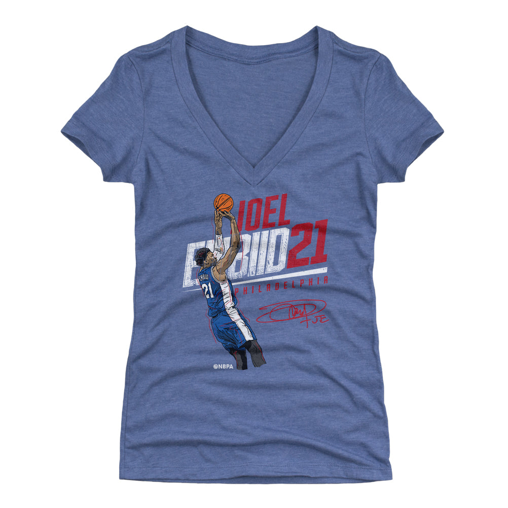 Joel Embiid Women's V-Neck T-Shirt | 500 LEVEL