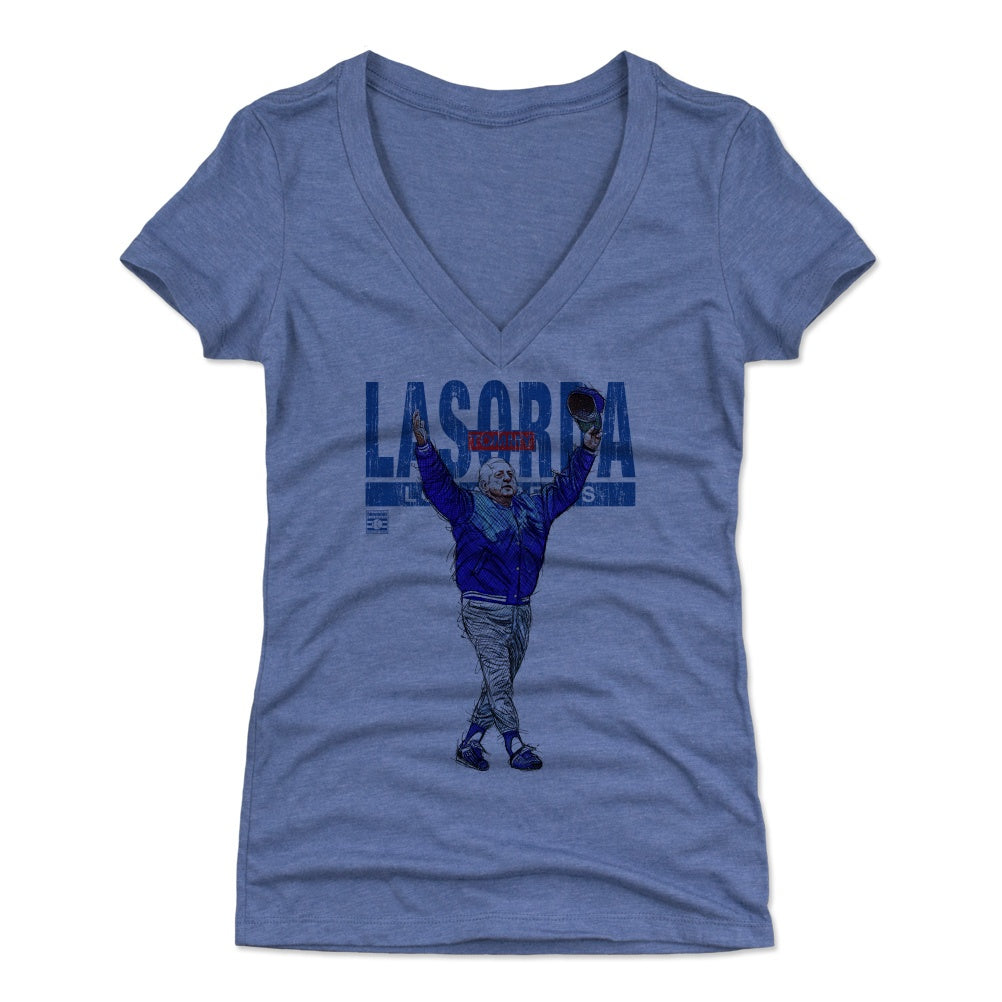 Tommy Lasorda Women's V-Neck T-Shirt | 500 LEVEL