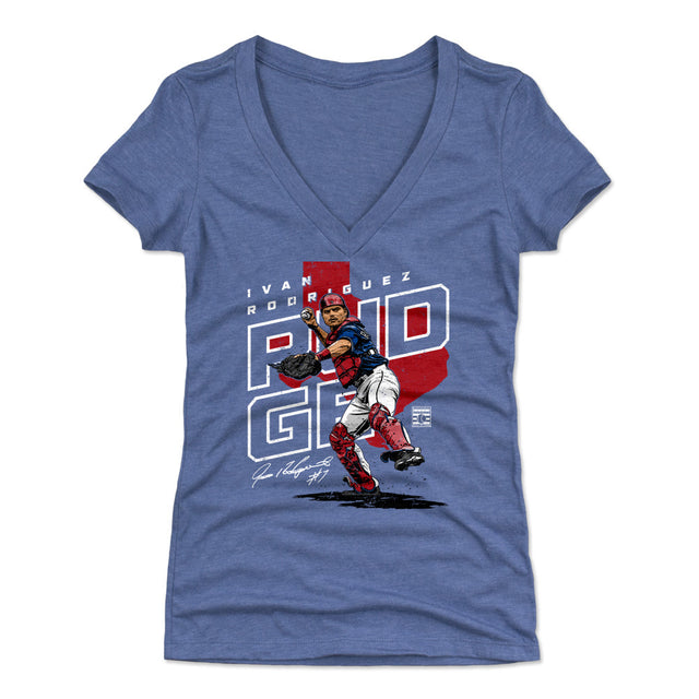 Ivan Rodriguez Women's V-Neck T-Shirt | 500 LEVEL