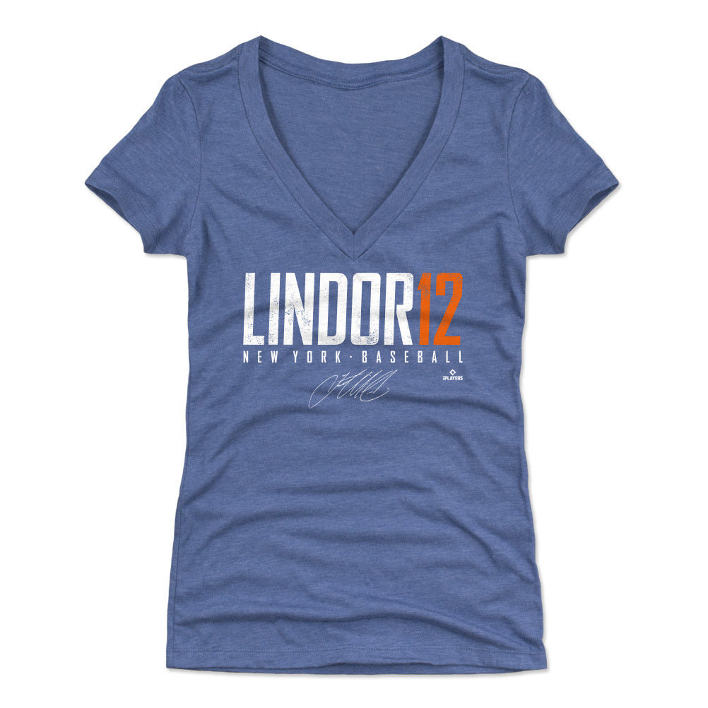 Francisco Lindor Women&#39;s V-Neck T-Shirt | 500 LEVEL