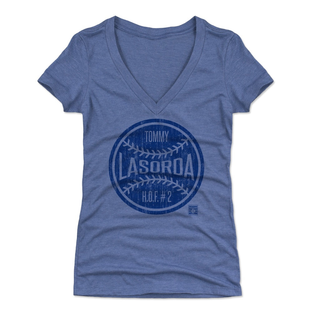 Tommy Lasorda Women's T-Shirt, Los Angeles Baseball Hall of Fame Women's  V-Neck T-Shirt