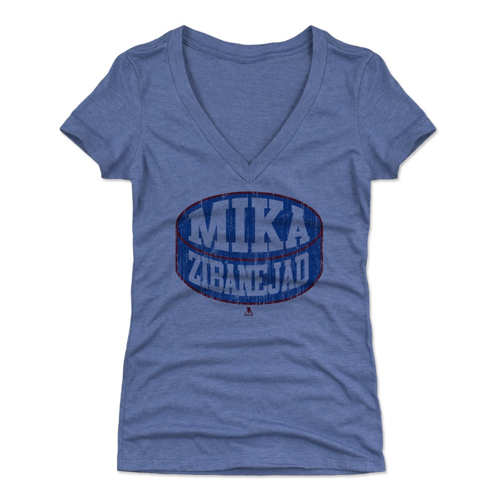 Mika Zibanejad Women&#39;s V-Neck T-Shirt | 500 LEVEL