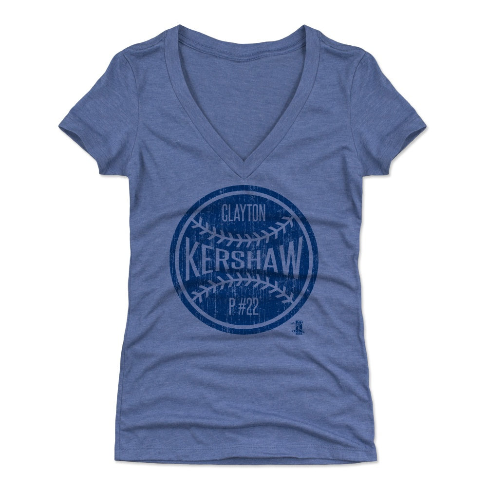 Clayton Kershaw Women's V-Neck T-Shirt | 500 LEVEL