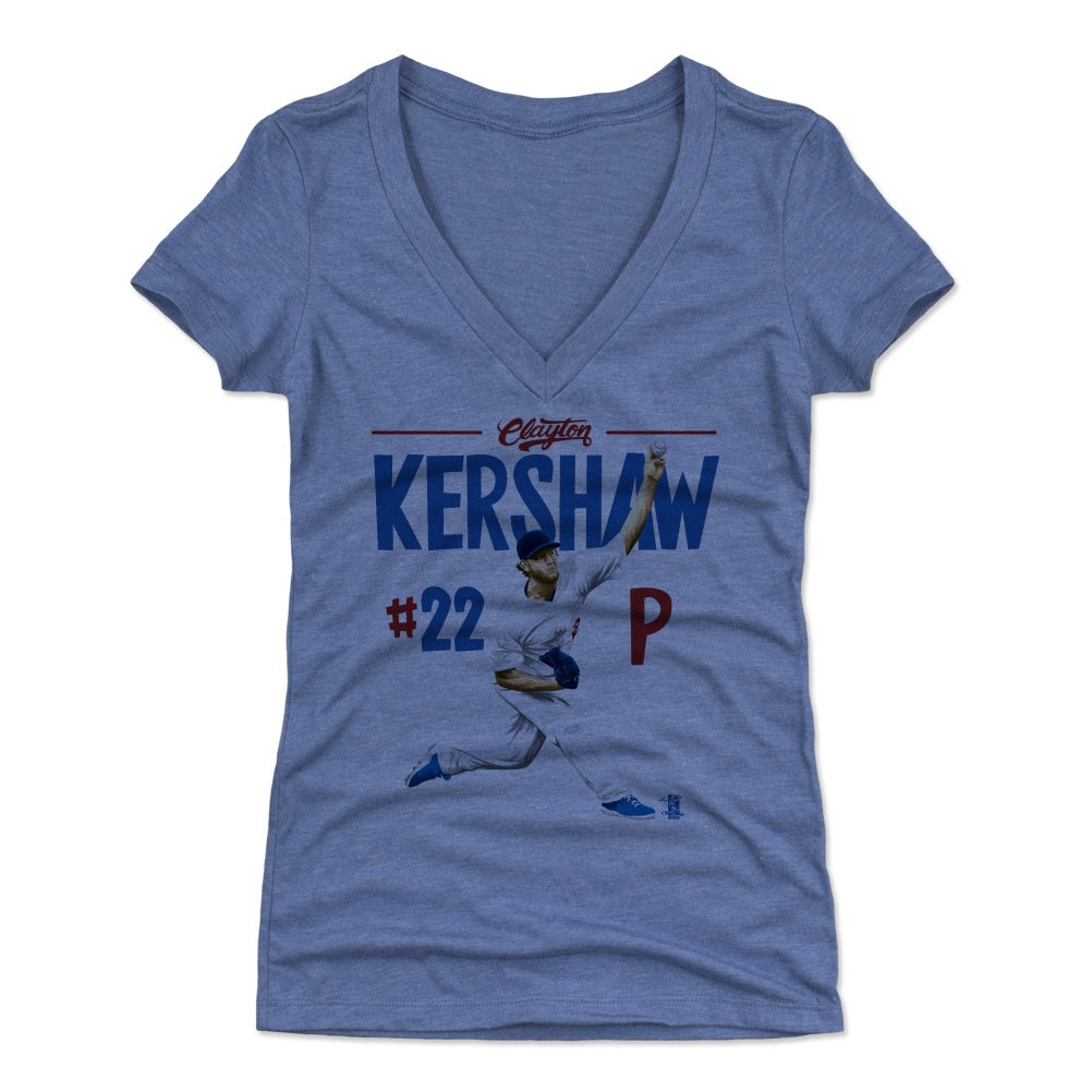 Clayton Kershaw Women's V-Neck T-Shirt | 500 LEVEL