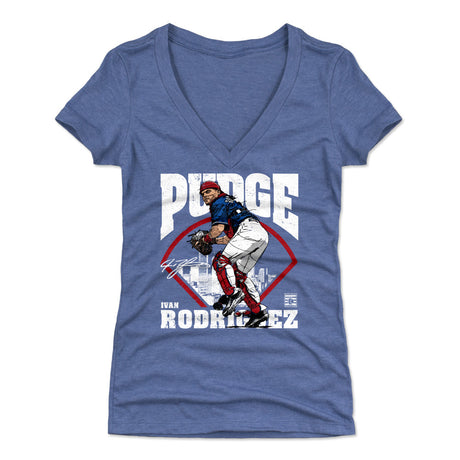 Ivan Rodriguez Women's V-Neck T-Shirt | 500 LEVEL