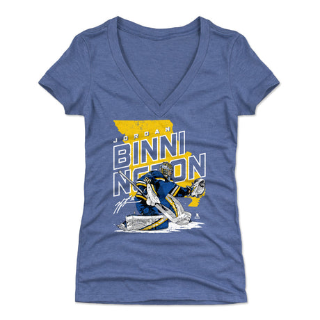 Jordan Binnington Women's V-Neck T-Shirt | 500 LEVEL