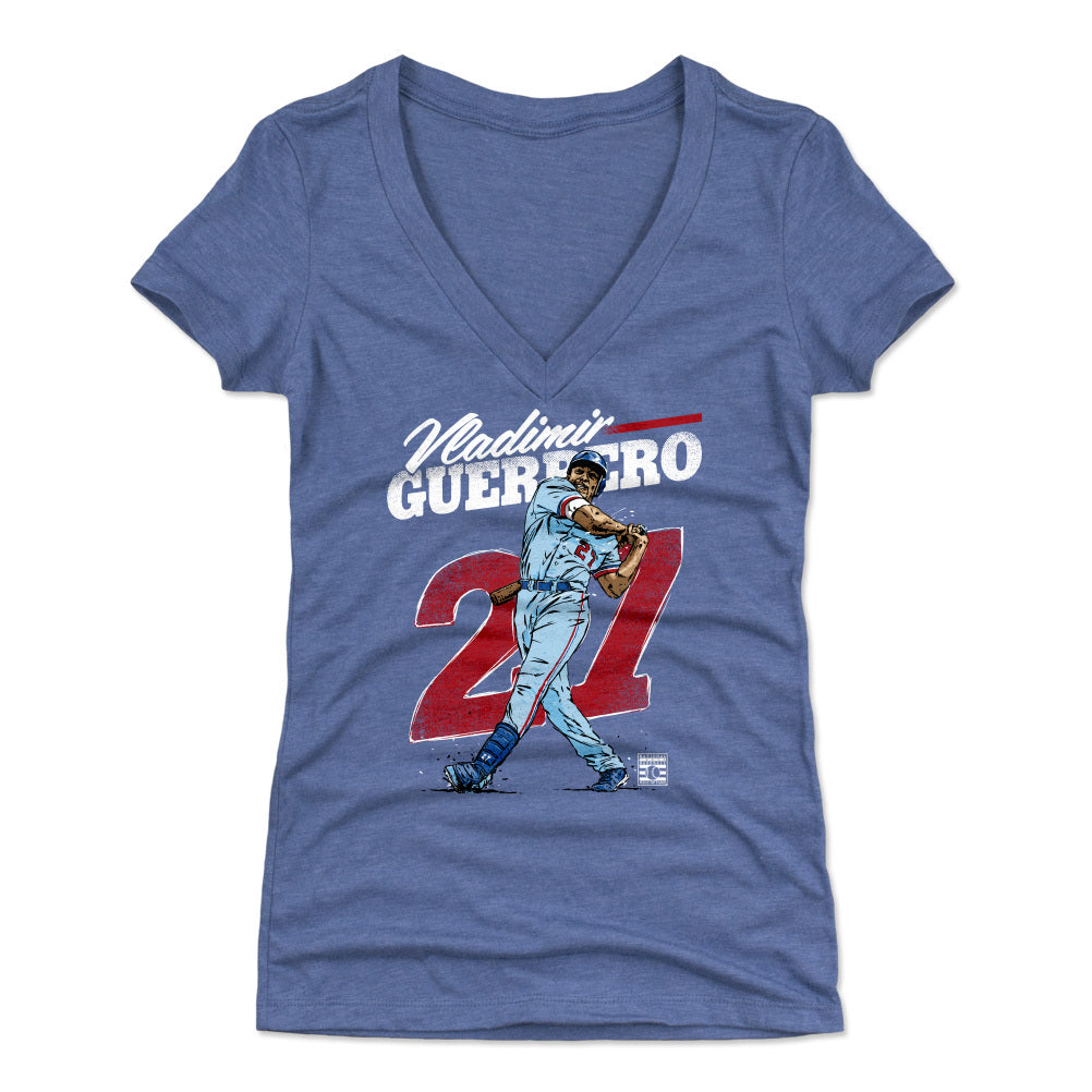 Vladimir Guerrero Women&#39;s V-Neck T-Shirt | 500 LEVEL