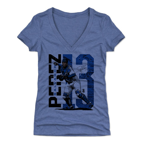 Salvador Perez Women's V-Neck T-Shirt | 500 LEVEL