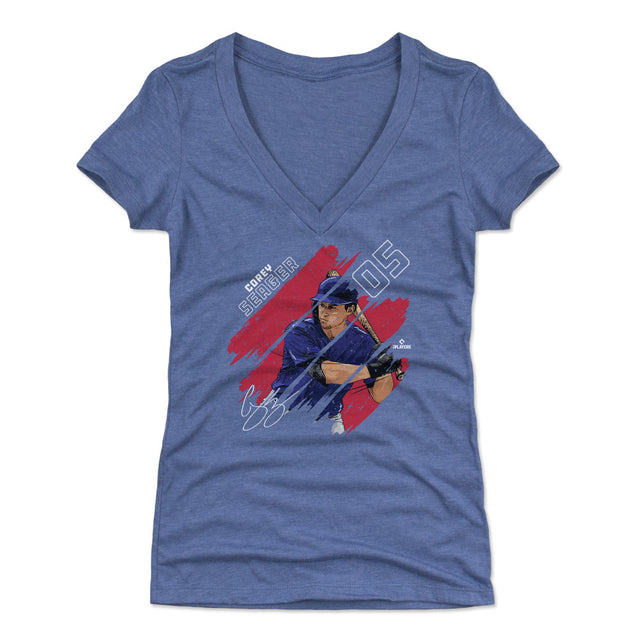Corey Seager Women's V-Neck T-Shirt | 500 LEVEL