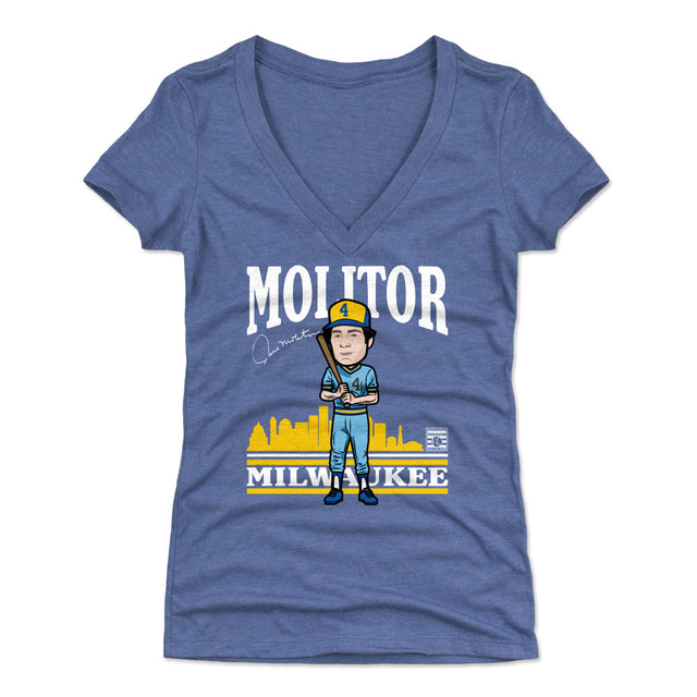 Paul Molitor Women's V-Neck T-Shirt | 500 LEVEL