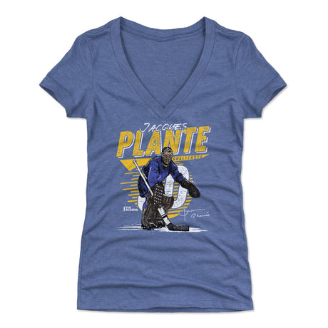 Jacques Plante Women's V-Neck T-Shirt | 500 LEVEL